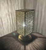 Moroccan brass table lamps Handcrafted brass lamps Moroccan table lighting Brass desk lamps Moroccan-style lamps Bohemian brass lamps Antique Moroccan lamps Decorative brass table lamps Artisan brass lamps Vintage Moroccan lighting Moroccan bedside lamps Intricate brass lamps Moroccan accent lighting Brass lantern table lamps Traditional Moroccan lamps