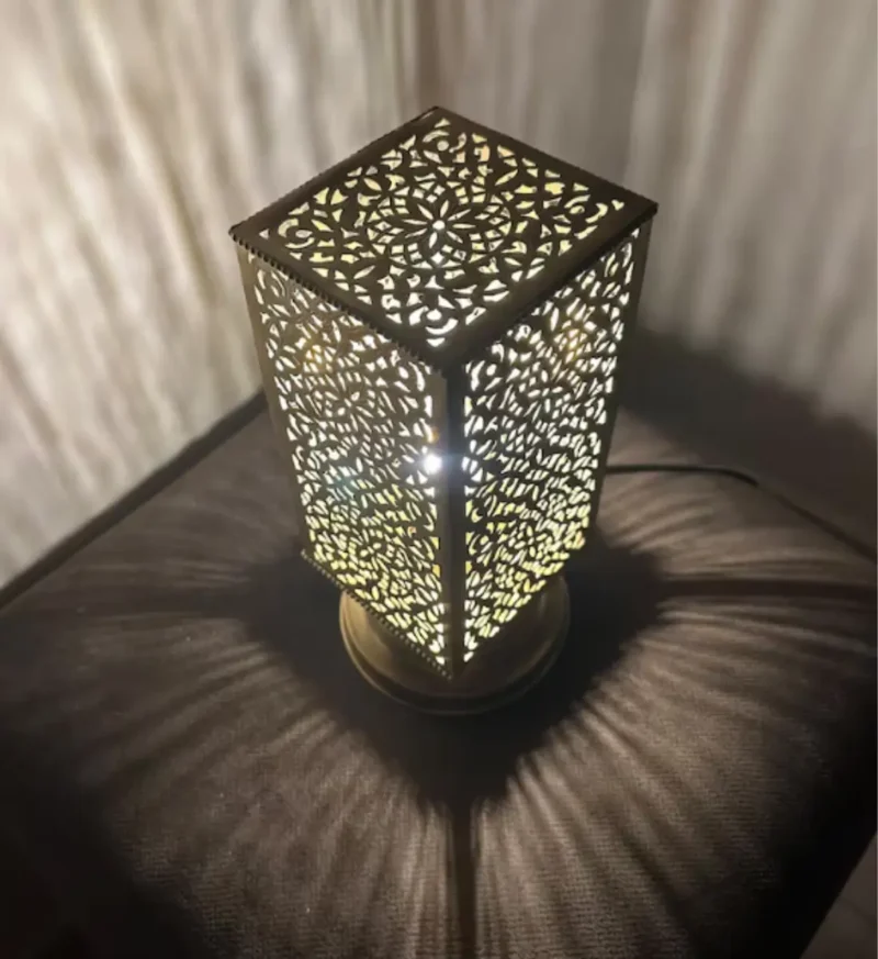 Moroccan brass table lamps Handcrafted brass lamps Moroccan table lighting Brass desk lamps Moroccan-style lamps Bohemian brass lamps Antique Moroccan lamps Decorative brass table lamps Artisan brass lamps Vintage Moroccan lighting Moroccan bedside lamps Intricate brass lamps Moroccan accent lighting Brass lantern table lamps Traditional Moroccan lamps