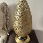brass table lamp