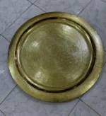 Moroccan brass tray Handcrafted brass tray Moroccan decor Brass serving tray Decorative brass tray Moroccan tea tray Bohemian style tray Engraved brass tray Vintage brass tray Brass coffee table tray Moroccan home accessories Brass platter Moroccan artisan tray Traditional brass tray Brass tray centerpiece
