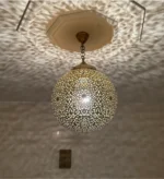 Copper Ceiling Lamp moroccan lamps moroccan style lamps Handcrafted brass chandelier Moroccan brass chandelier Brass ceiling light fixture Brass dining room chandelier Industrial brass chandelier Decorative ceiling lighting Classic brass chandelier