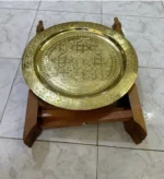 Moroccan brass tray Handcrafted brass tray Moroccan decor Brass serving tray Decorative brass tray Moroccan tea tray Bohemian style tray Engraved brass tray Vintage brass tray Brass coffee table tray Moroccan home accessories Brass platter Moroccan artisan tray Traditional brass tray Brass tray centerpiece